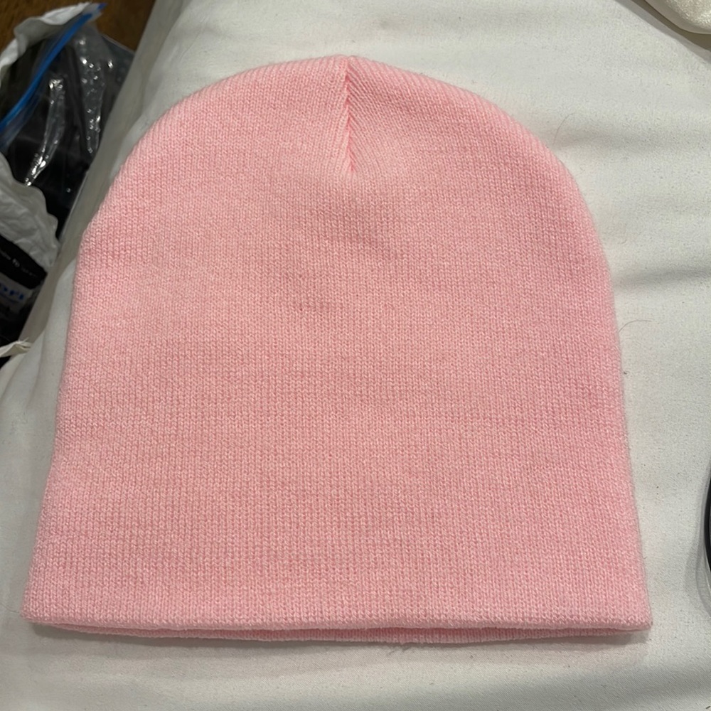 pink beanie